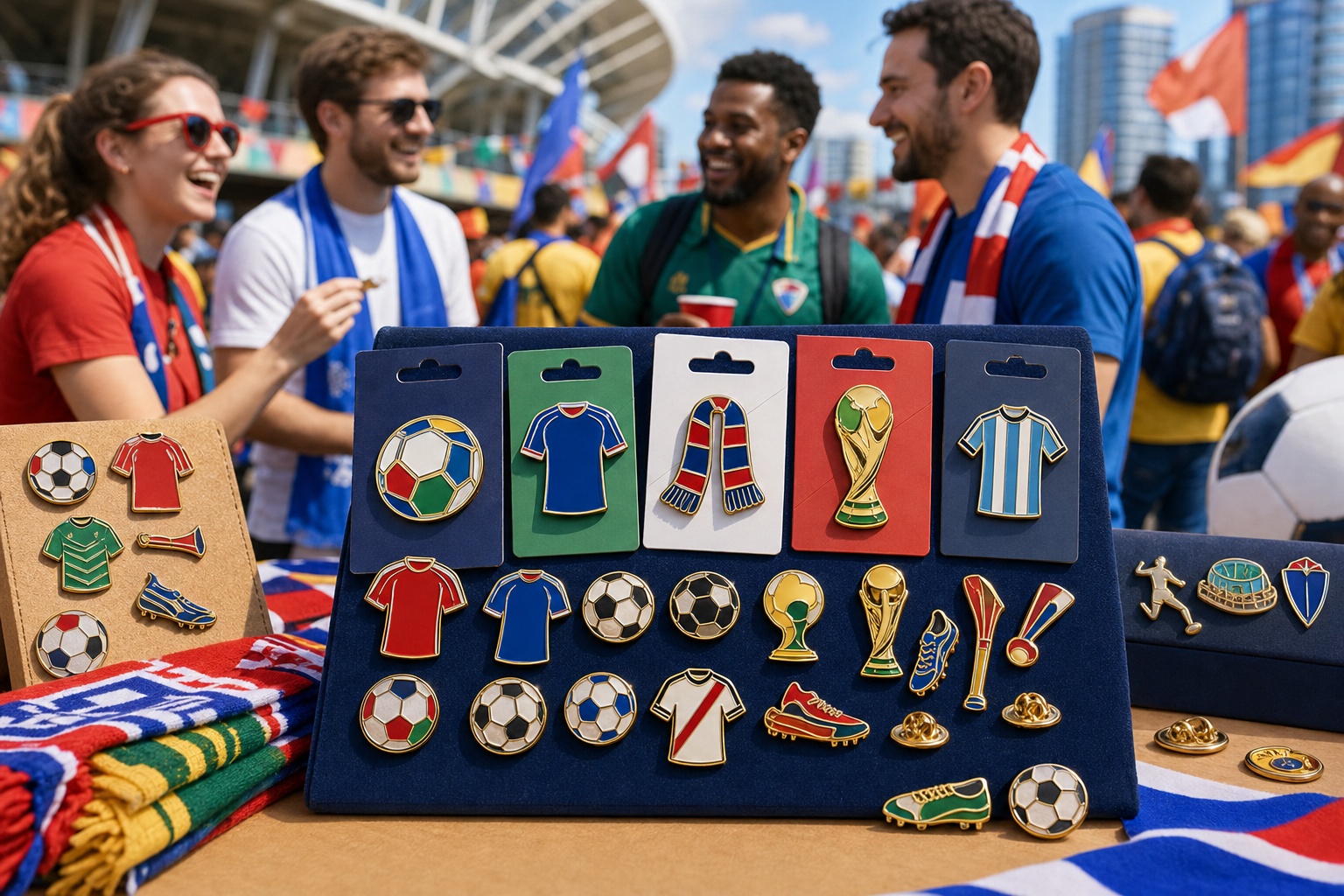 Anonymous soft enamel football fan campaign case